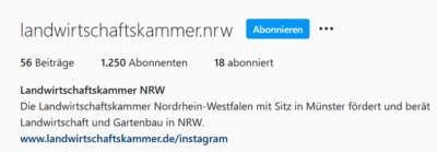 Instagram: Landwirtschaftskammer NRW
